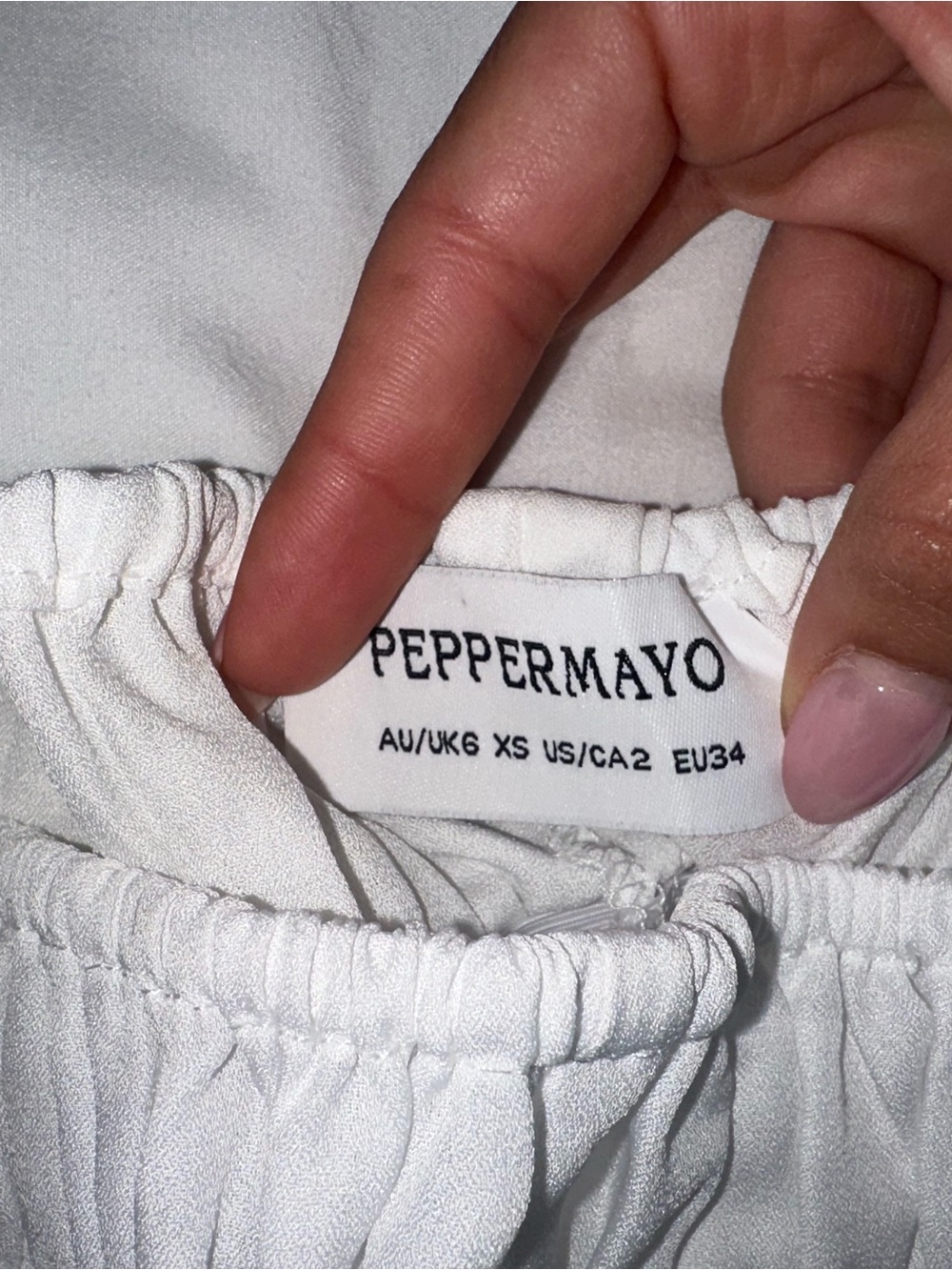 Peppermayo White Ruffled Shorts - Picture 3 of 3